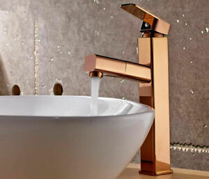 Rose Gold Faucets Bath 